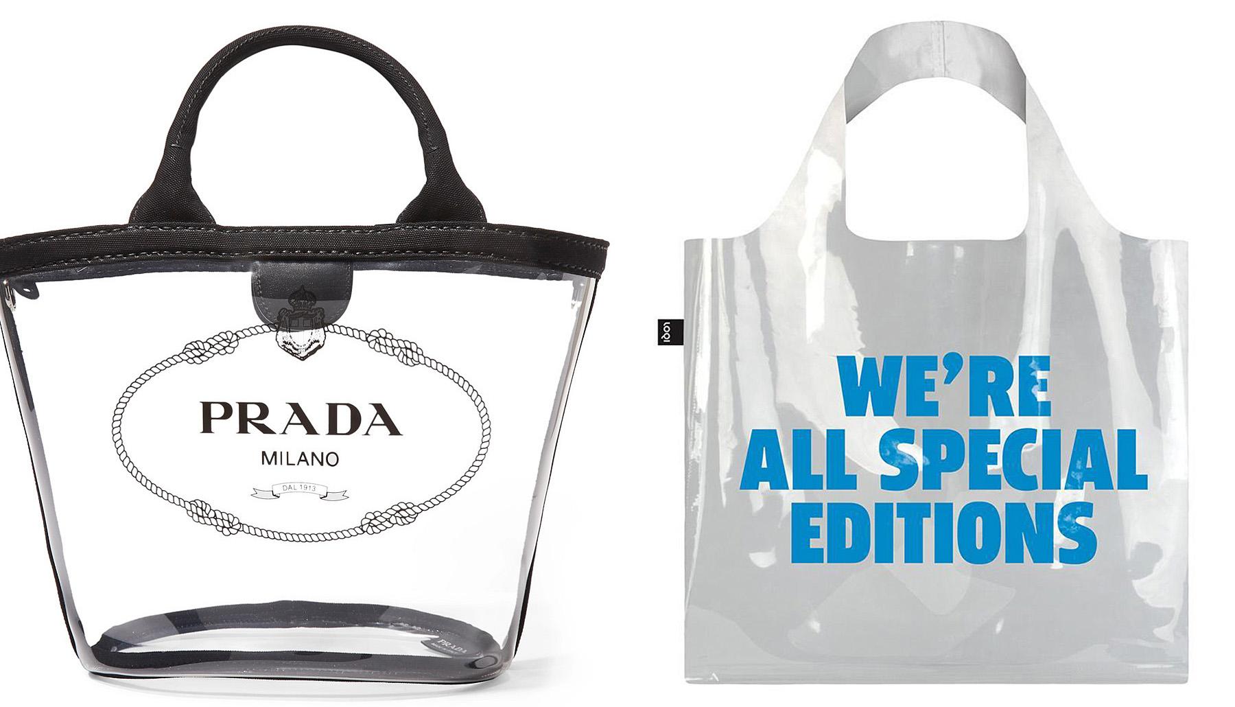 Fashionable transparent bags