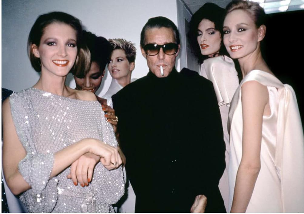 Halston with models from Ultrasuede