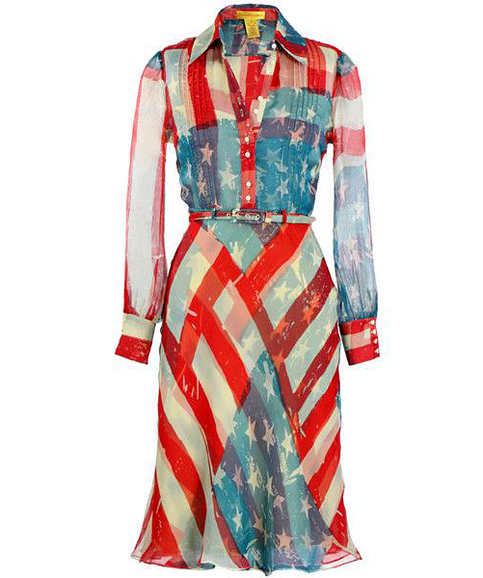 catherine malandrino flag dress